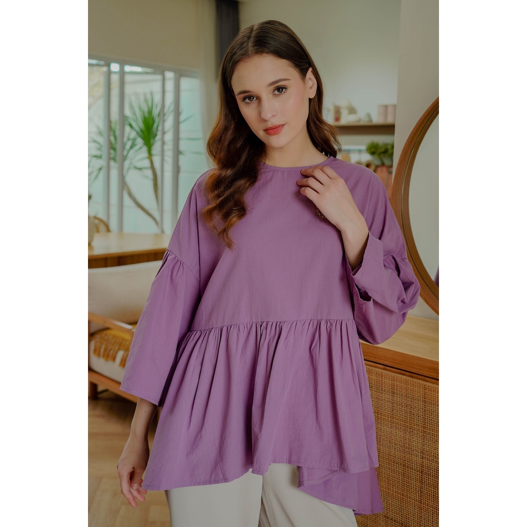 Benang Jarum Naura Blouse - Purple