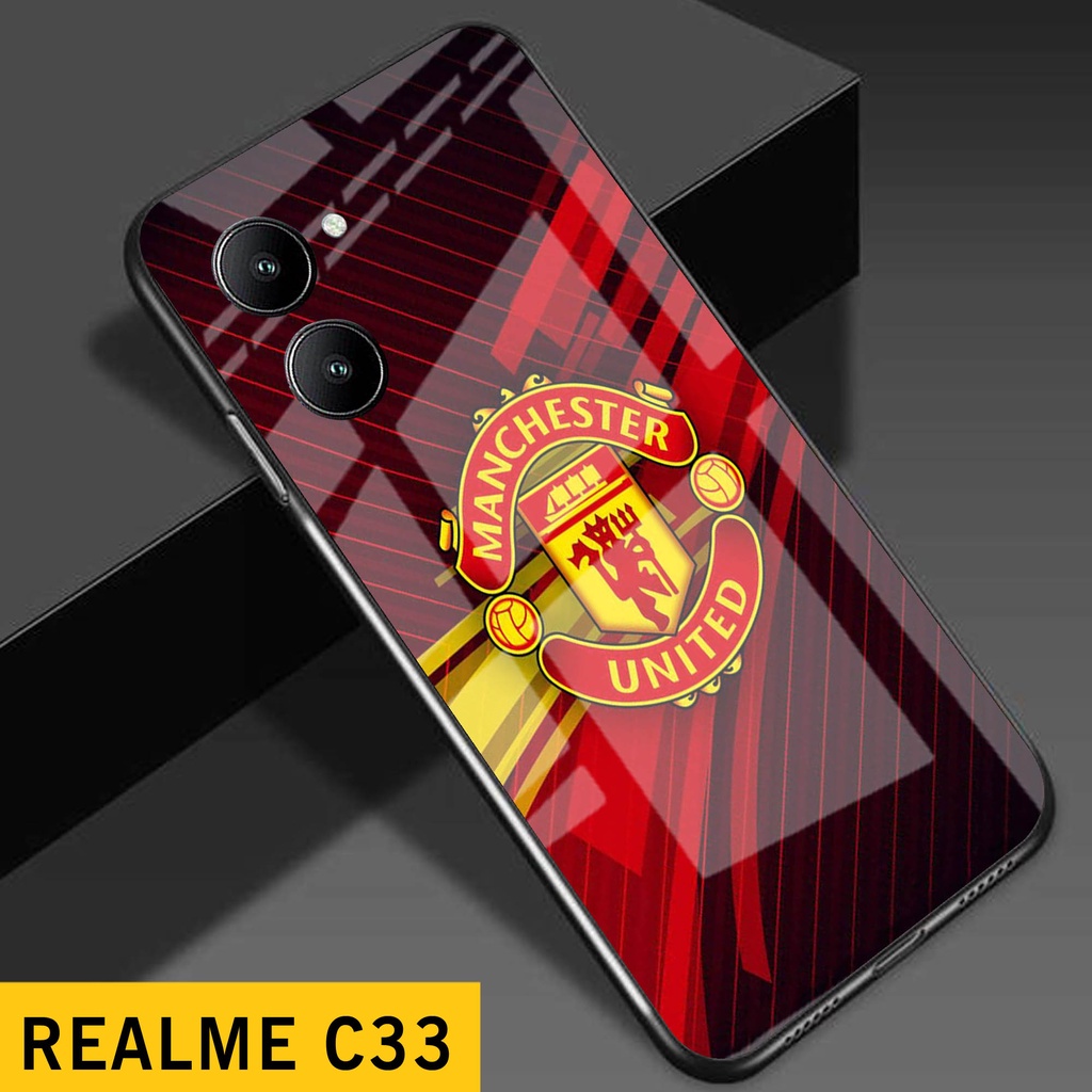 (S128) Case  Glass REALME C33 - casing Terbaru handphone - REALME C33 - pelindung handphone - REALME