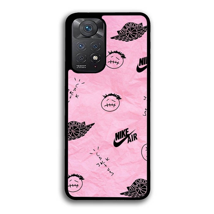 Hardcase Casing Case Xiaomi Redmi Note 8 9 10 11 Pro Pink Nike Air Jordan AB0282 Cover