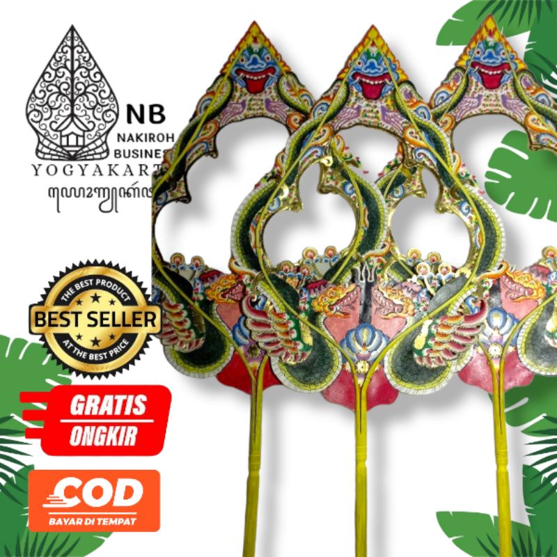 NAKIROHBUSINESS WAYANG Kulit Sapi ASLI Gunungan Bolong/Gunungan Kayon Ukuran 60cm Standar Dalang
