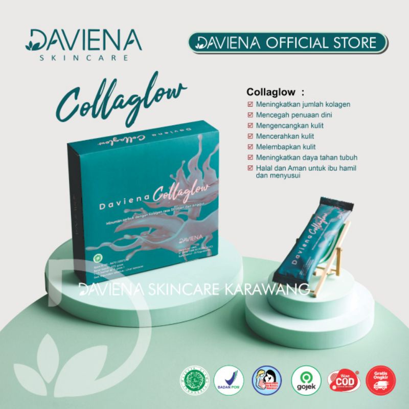 (READY)COLLAGLOW DAVIENA|COLLAGLOW DAVIENA SKINCARE|COLAGLOW|COLLAGEN DRINK|COLLAGEN DRINK BPOM