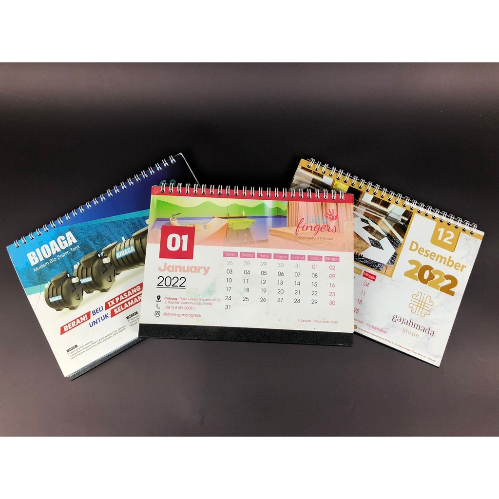 

Dewa Souvenir KALENDER MEJA DUDUK A5 CUSTOM FOTO/LOGO