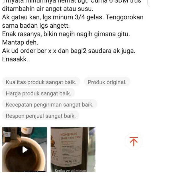 

JAHEFORYOU Family Pack 650ml / Jahe Seduh / minuman jahe