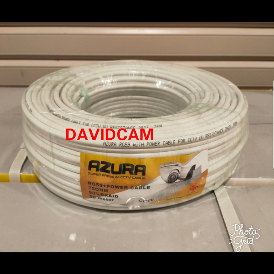 KABEL CCTV RG59+P AZURA 50M