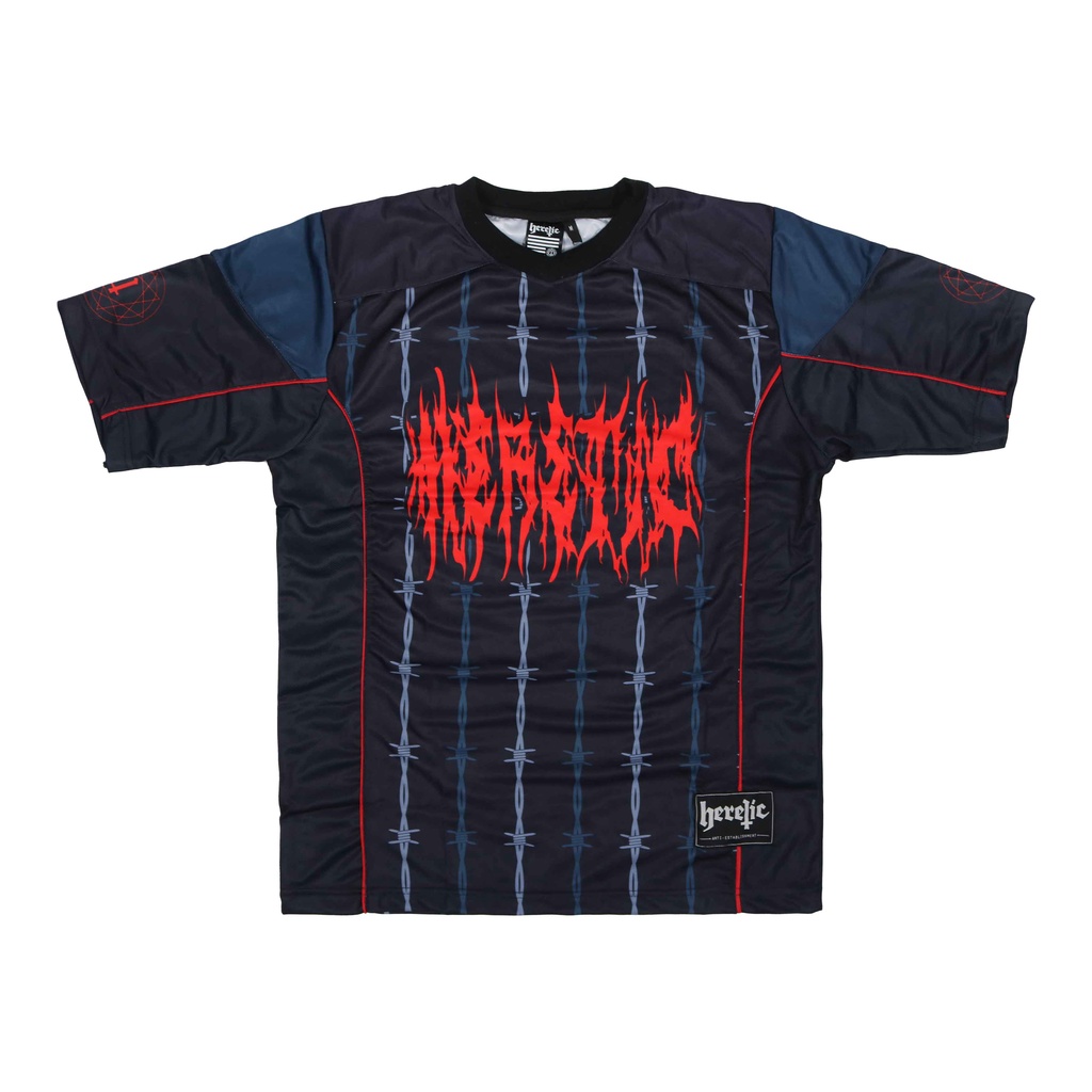 Heretic - NFL Jersey Shirt - Red Pentagram