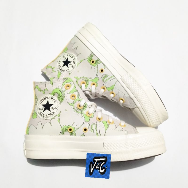 Converse Chuck Taylor All Star Lift Platform Summer Floral Florals Hi