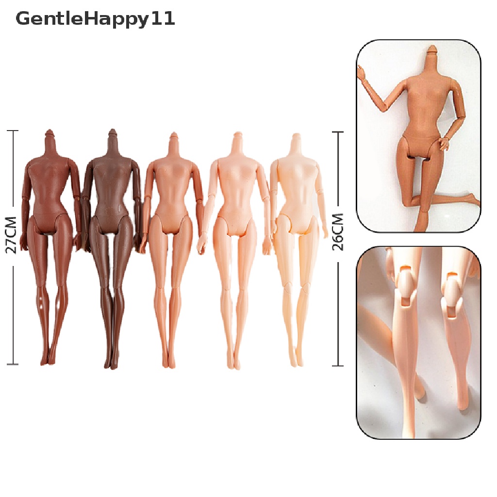 Gentlehappy 11sambungan Bergerak Boneka Afrika Nude Tubuh Kulit Hitam Anak Pretty Girl Toy Gift id