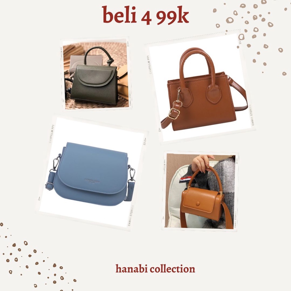 PAKET BUNDLING SELEMPANG WANITA (LUNA,ALLETA,VHINA,CLAUDIA) 99RB ISI 4