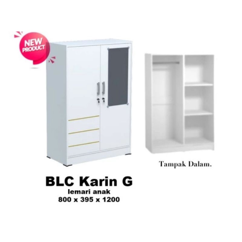Lemari Pakaian Anak Baby Locker 2 Pintu Olympic Gstar
