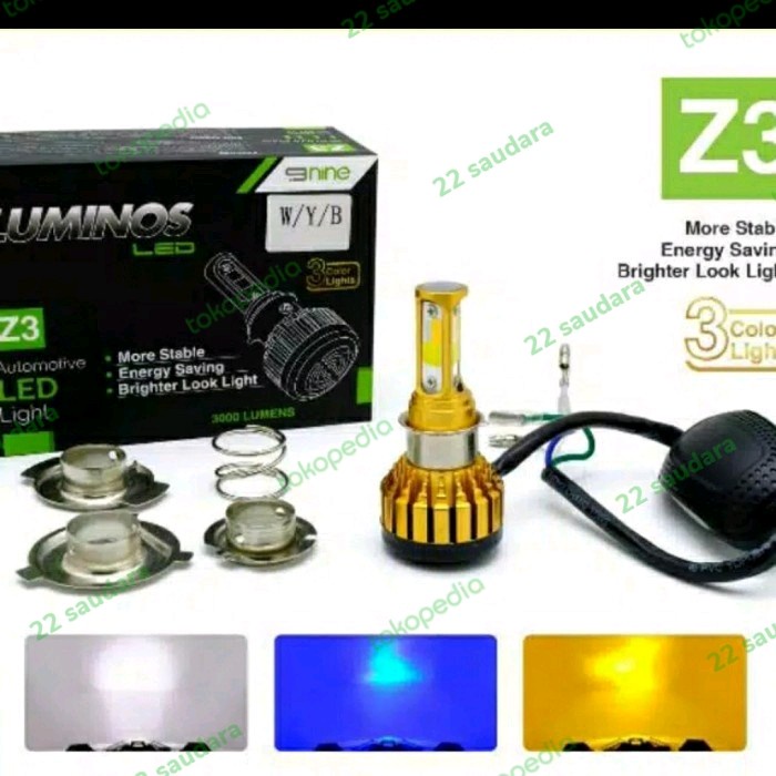 Lampu Led Motor Z3 3 Warna LUMINOS Lampu Utama Motor 3 warna Z3
