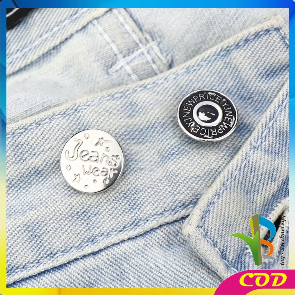 RB-P202 Kancing Celana Jeans Kancing Jepret Pinggang Adjustable / Kancing Motif Daisy Multifungsi  / Magic Button