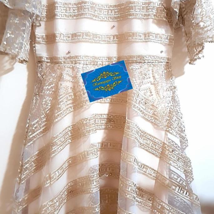 DRESS BROKAT MEWAH/DRESS BROKAT BIGSIZE/GAUN PESTA/BAJU NATAL/IMLEK/31 CDVS4654S