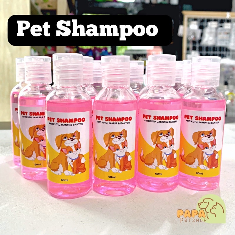 Pet Shampoo 60ml Kucing Anjing Sabun Cair Mandi Hewan Peliharaan