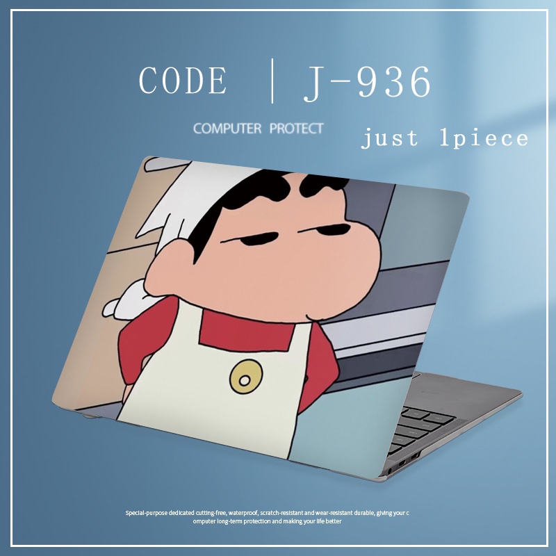 1pc Universal Bebas Potong COD Laptop Decals Colorful Marbel Crayon Shin Chan Laptop Decor Sticker Skin Untuk Lenovo Yoga Pro 14c Yoga Pro 13s Full Cover Sticker