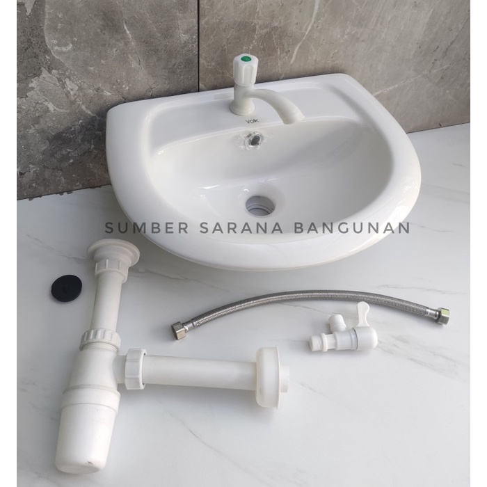 Wash Wastafel Volk Komplit Set / Westafel Set Murah