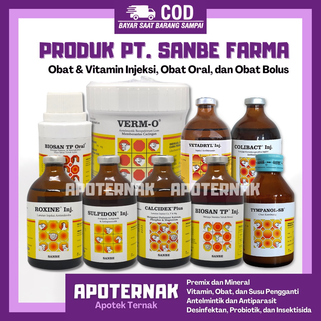 BIOSAN TP Injeksi &amp; BIOSAN TP Oral | Meningkatkan Stamina Daya Tahan Tubuh Hewan Sapi Kambing Kucing Ayam Unggas dll | Like Bio Energy Bio ATP