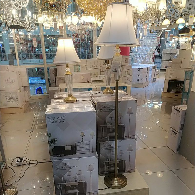 LAMPU HIAS LANTAI SET EGLARE PINNO MURAH / LAMPU HIAS SET PINNO / LAMPU VINTAGE SET