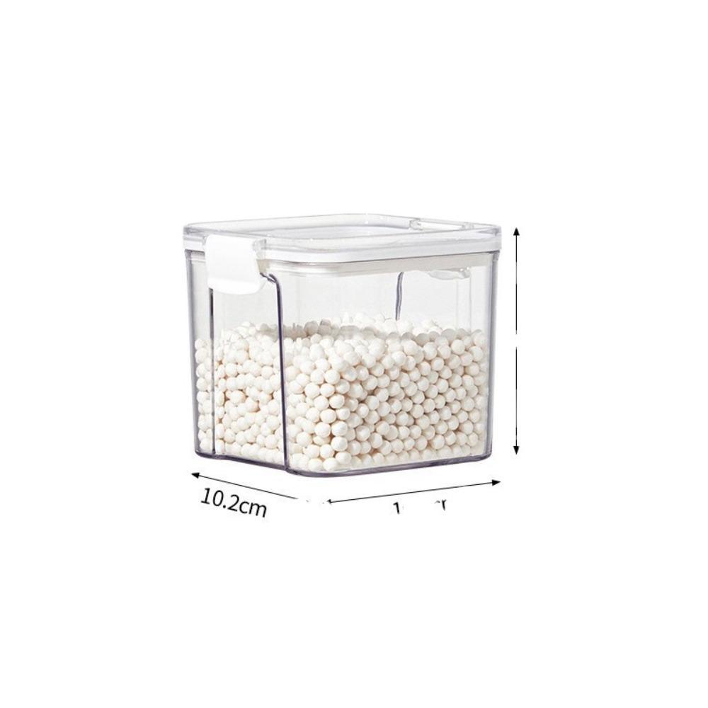 R-FLOWER Food Canister Household Transparan Rice Nut Organizer Sealing Jar Cereals Toples Penyimpanan