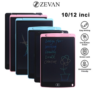 ZEVAN LCD Drawing Writing Tablets 10”/12”warna-warni papan gambar 10 inci/12 inch Tulis display board