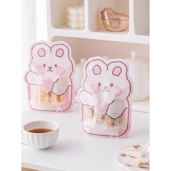 plastik kemasan biskuit kelinci kantong hampers 50pcs