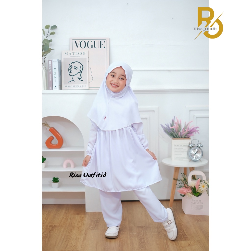 Setelan Anak Perempuan / Setelan Crinkle / Gamis Anak Perempuan Terbaru 2023 / Fashion Anak Cewek / Karina Kids Set