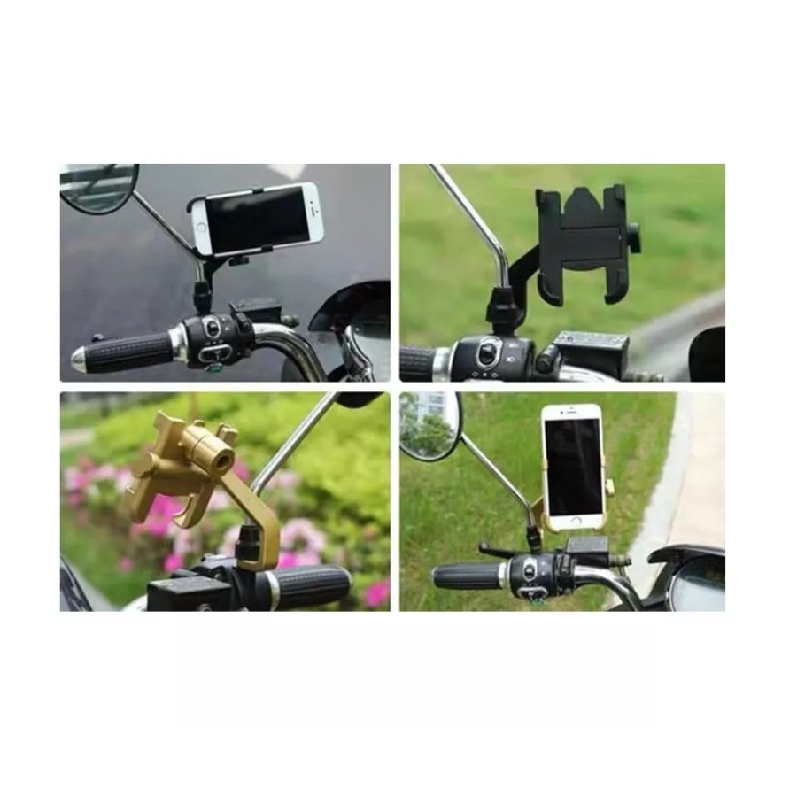 MH - Holder Motor Kaca Spion Bahan Besi Metal Universal Holder Spion HM2