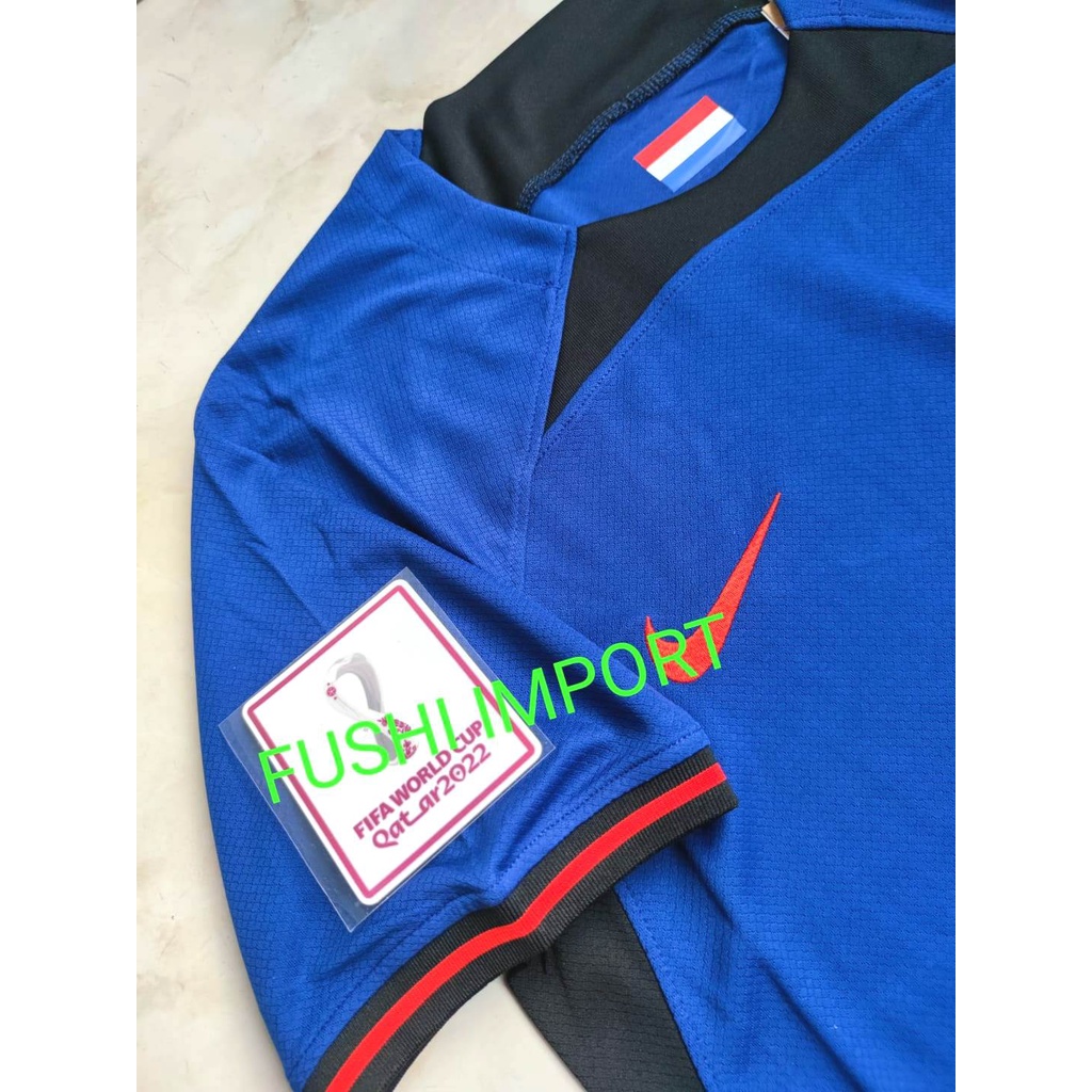 Jersey Baju Bola Belanda Away Full Patch EURO 2022 2024 Grade Ori