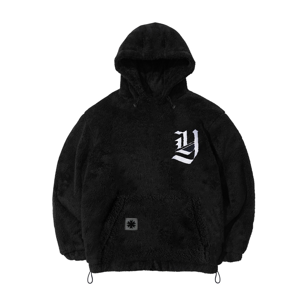 SHERPA HOODIE OVERSIZE | HUMAN TEARS | BLACK | YIKESALLDAY