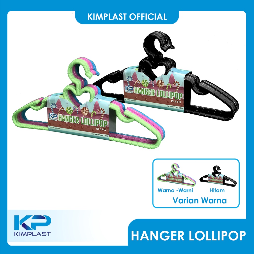 KIMPLAST Hanger  Lolipop  Baju Gantungan Baju Dewasa dan Anak
