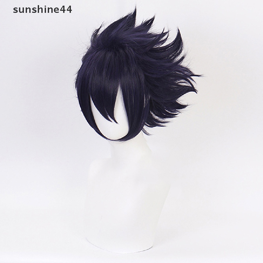 Sunshine Wig / Rambut Palsu Karakter Kartun Anime Amajiki Tamaki Warna Ungu Untuk Cosplay