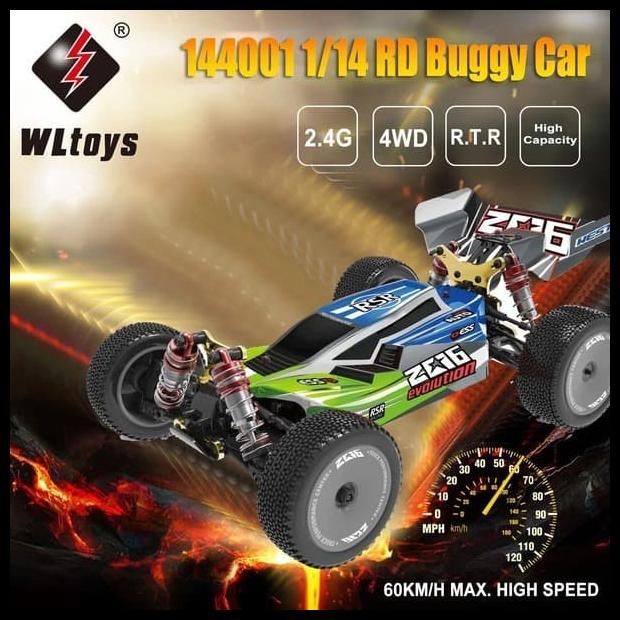 Promo Rc Car Buggy Wl 144001 1/14 4Wd 60Km/H Rtr