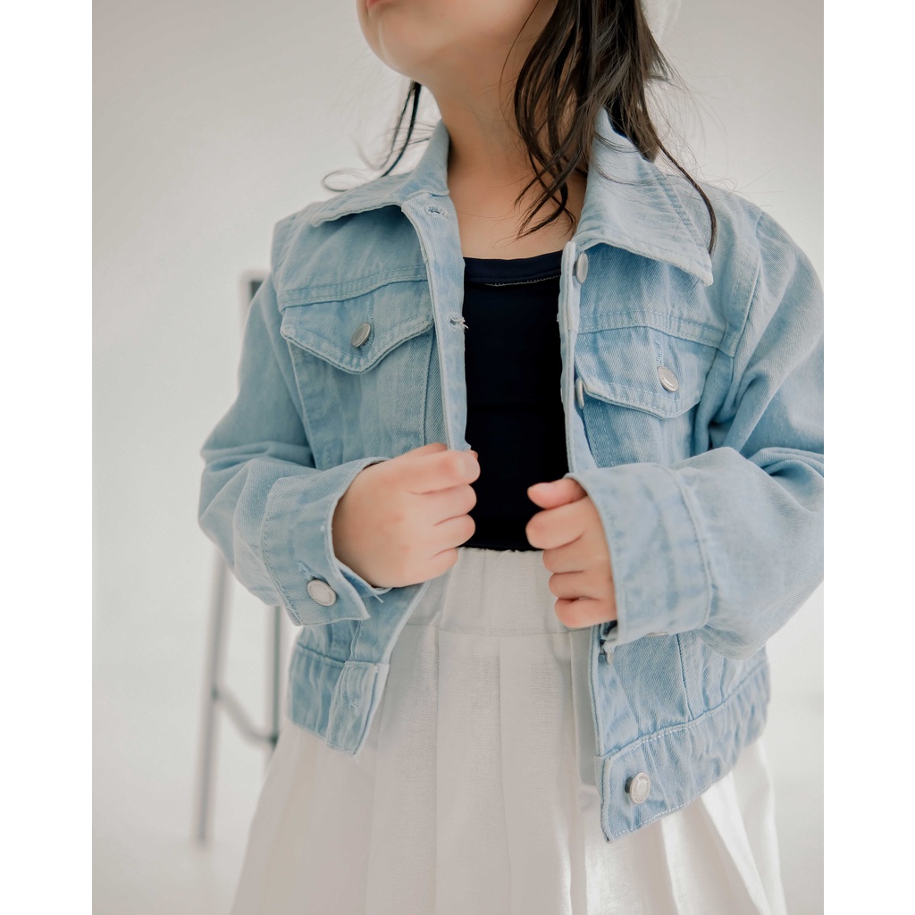 MIKO DENIM JACKET | Jacket Denim Anak | Jacket Jeans | Jeans Premium | Jacket Jeans Patch Karakter | Jaket Jeans Oversized