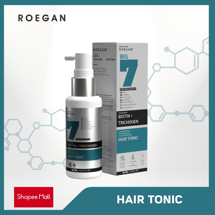 ROEGAN Big 7 Hair Booster Biotin + Trichogen Hair Tonic (alternatif minox)