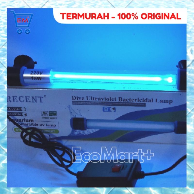 Lampu UV 15w Recent untuk Aquarium Aquascape