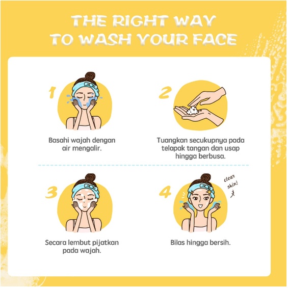 YOU Hy! Amino Brightening Facial Wash Sabun Cuci Muka