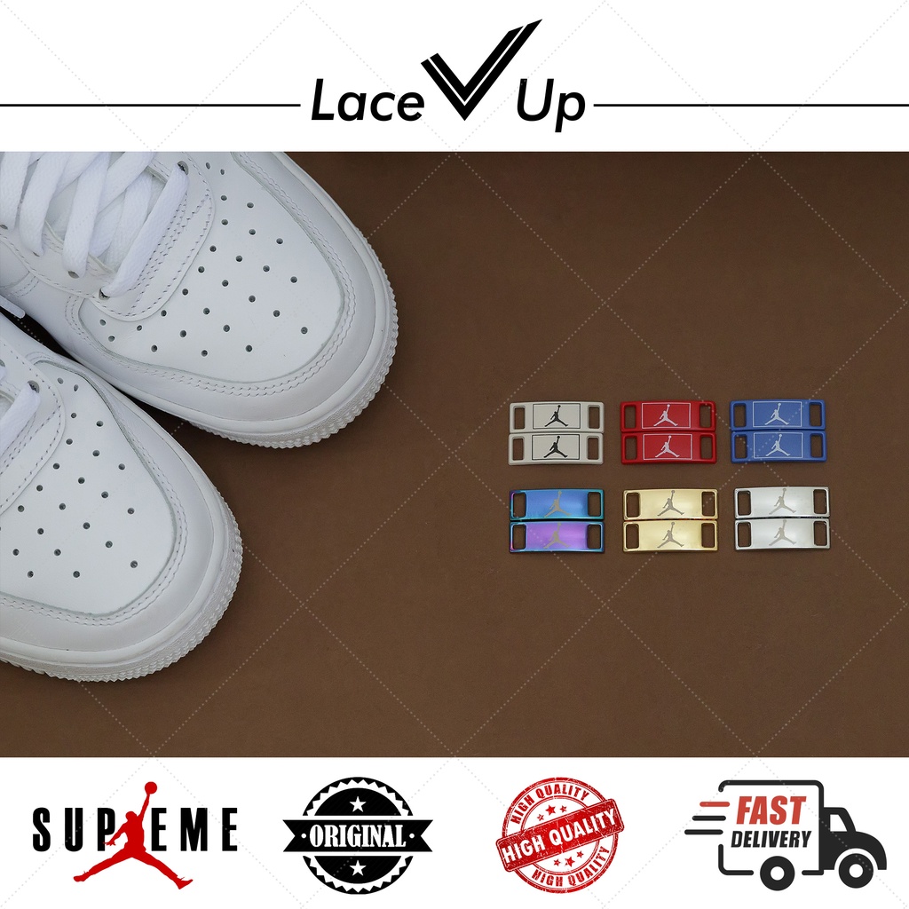 Buckle AF1 Swoosh Plat / Shoe Charm / Gesper Tali Sepatu