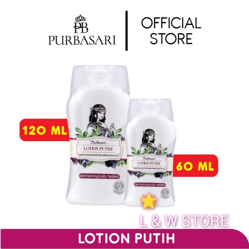 Purbasari Hand Body Lotion 60ml &amp; 120ml