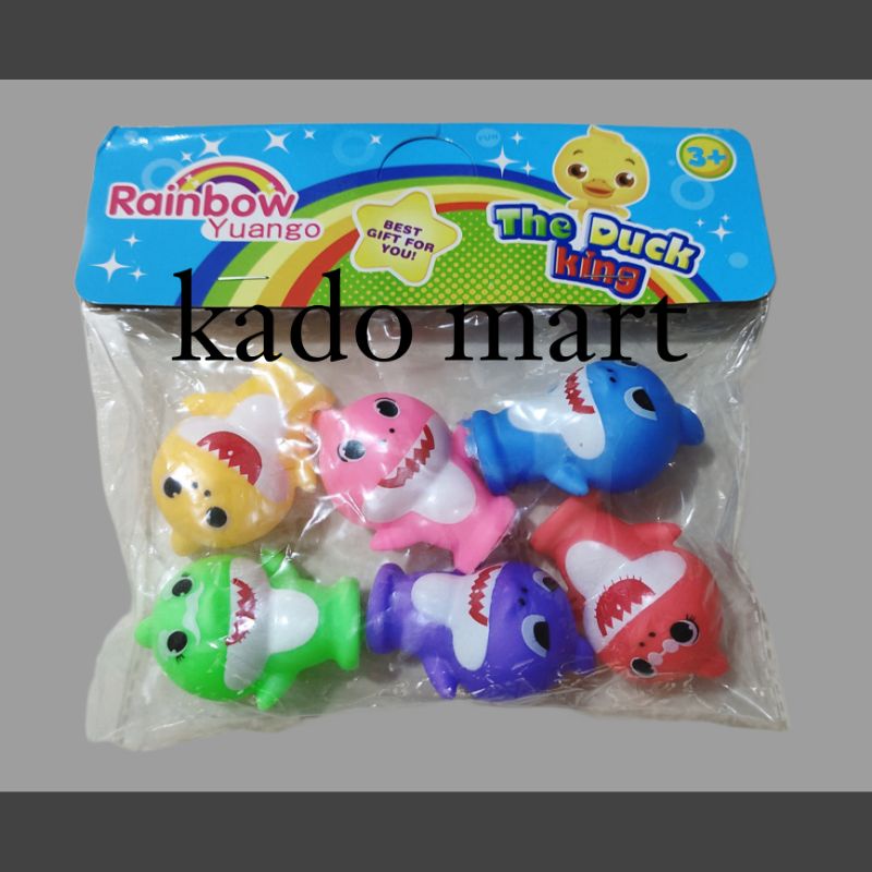 MAINAN FIGURE BABY SHARK IKAN HIU MINIATUR FIGURE