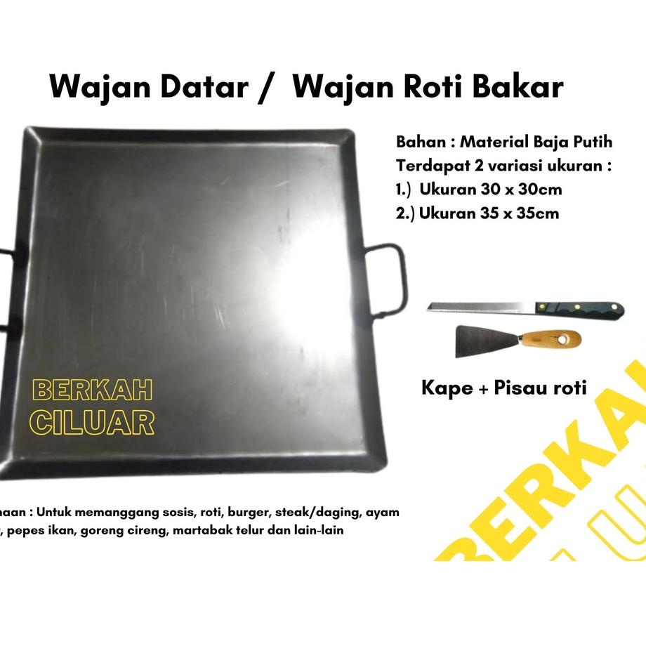 Murah Meriah Wajan Datar Roti Bakar / Wajan Penggorengan Kebab Anti Lengket / Wajan Penggorengan Bur
