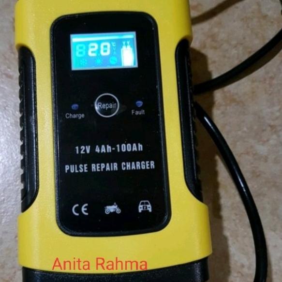 cas setrum aki charger aki mobil motor 6a 12v Venus otomatis