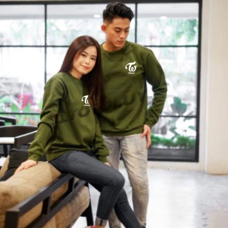 Baju COUPLE TWICE terbaru lengan panjang / kaos Distro Trendy keren dan kekinian