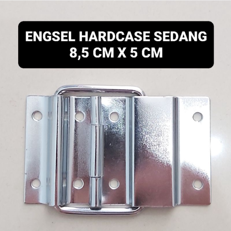 Engsel Hardcase Paten Besi Sedang 8,5 CM X 5 CM Silver