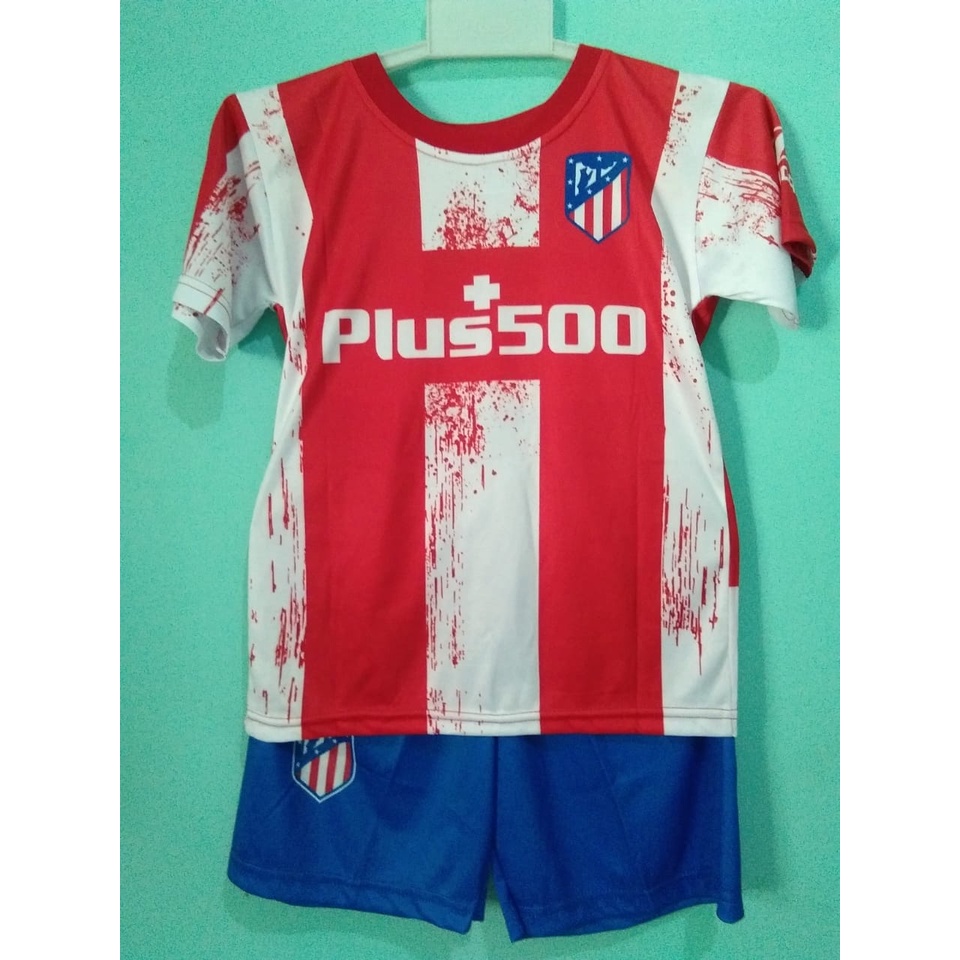 AL01 - Jersey Bola Atletico Madrid Luis Suarez / Kaos Sepak Bola Anak / Kids Sport Tshirt PRINTING (