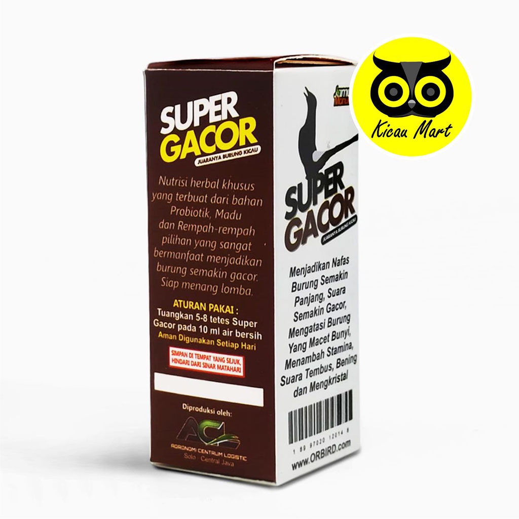 VITAMIN OBAT BURUNG MURAI KACER PLECI MACET BUNYI LESU SUPER GACOR ORBIRD PENAMBAH POWER VTNSPGC