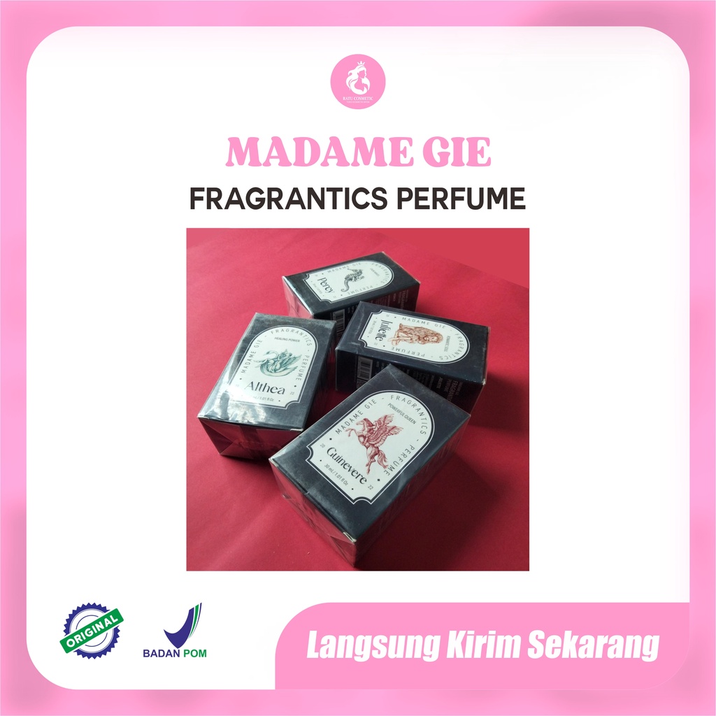 Madame Gie Fragrantics Perfume-Percy-Juliette-Guinevere-Althea-30ml