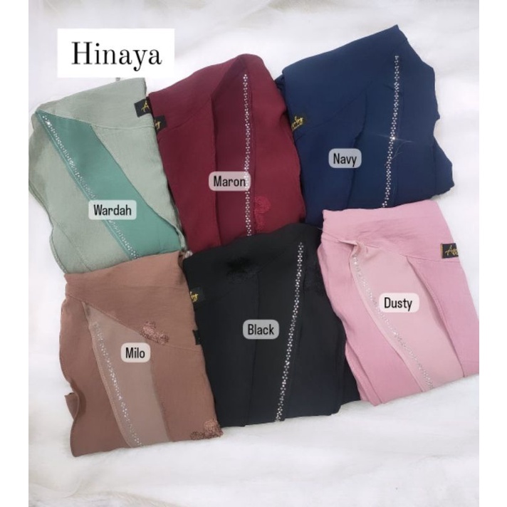 HIJAB KHIMAR MOTIF HINAYA 2TONE ORI AYYUBY