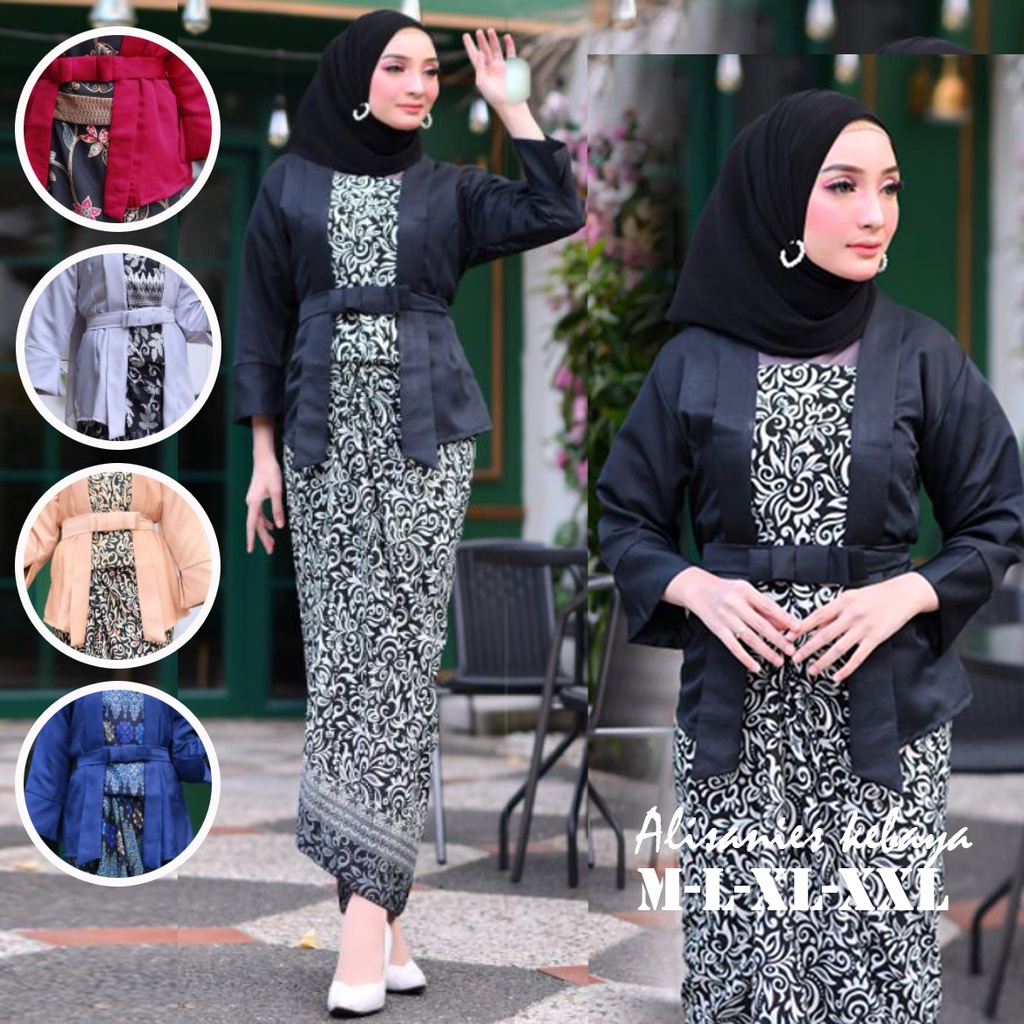Setelan Kebaya Kutubaru Kebayak Kutu Baru Motif One Set Kabaya Baloteli Kondangan Wanita Remaja Dewa