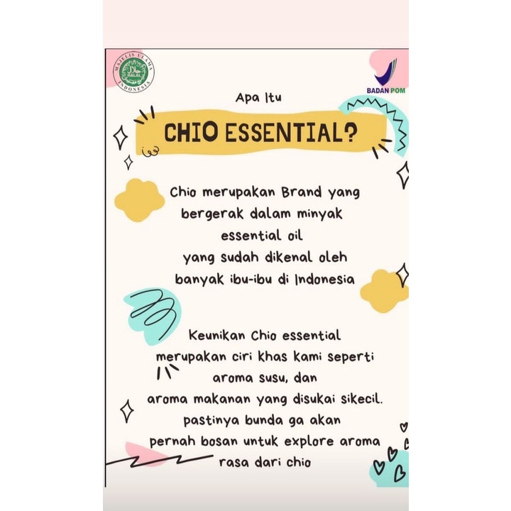 CHIO Baby Essential Oil l Oil Aromatheraphy Roll On 0 sd 12 tahun l Minyak Oles Untuk Bayi Dan Anak