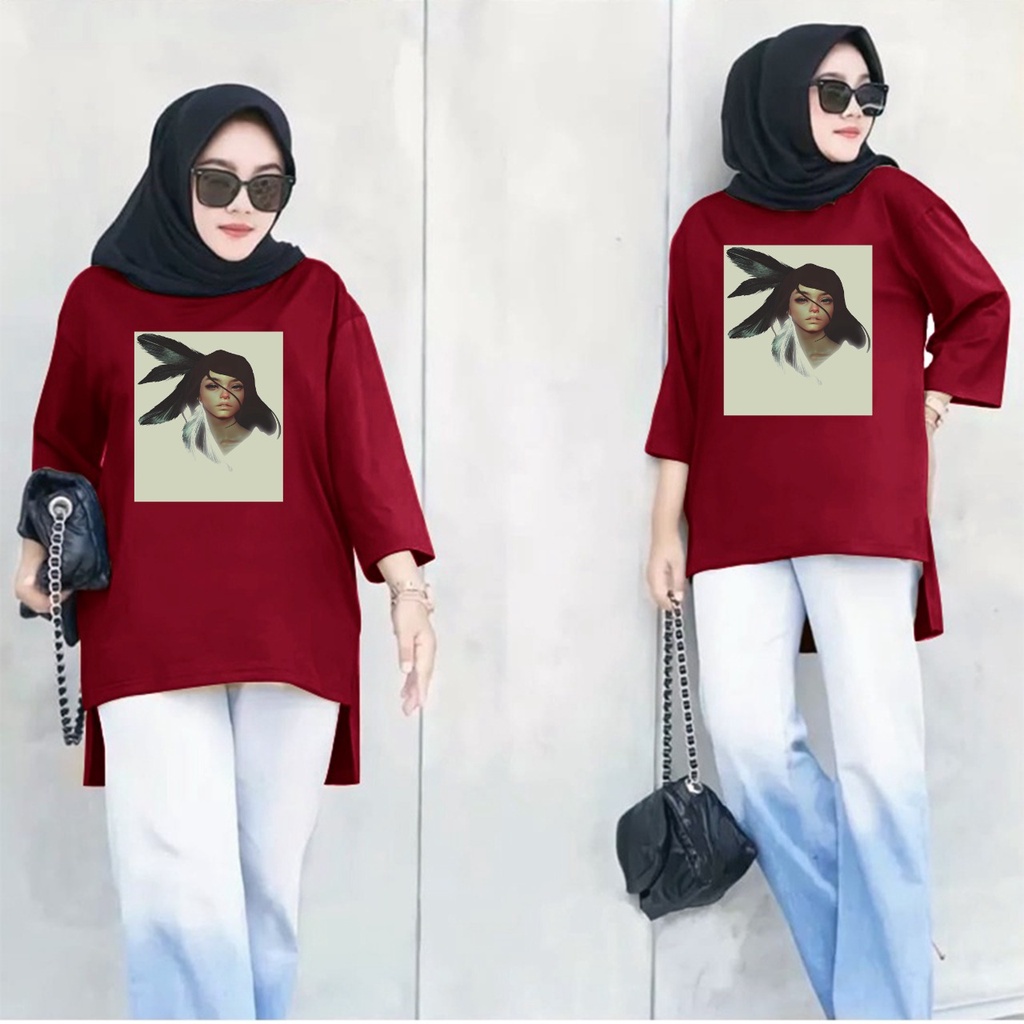 GSC - Long Tunik Wanita Ephipany x tomorrow / Tunik ANIME 016 / Tunik wanita dewasa / Tunik Motif viral new
