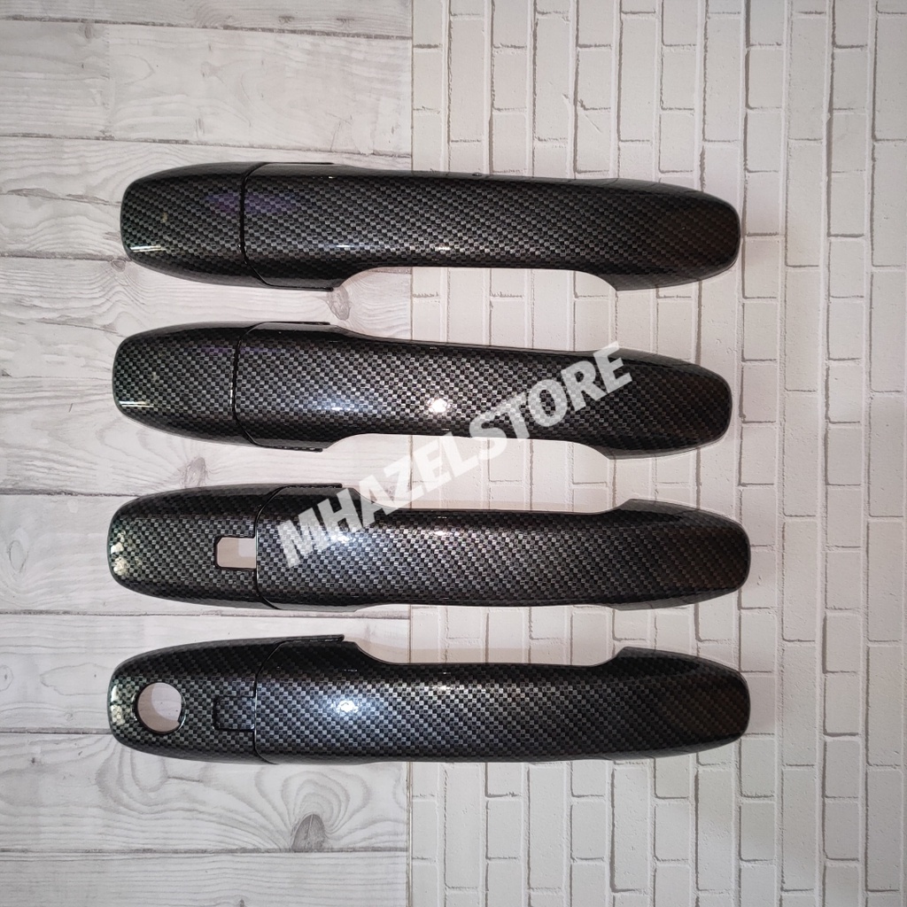 Cover Handle Pegangan Gagang Pintu Samping Mobil Toyota Raize model carbon